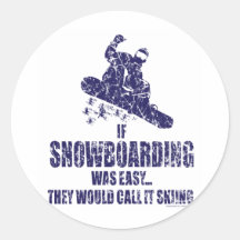 Si-Neige-Embarquement-être-FACILE Autocollants