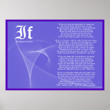 SI par la copie d'affiche de Rudyard Kipling