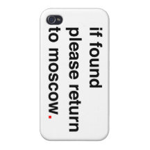 si veuillez trouver retour vers Moscou iPhone 4 Case