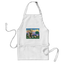 Siamese Cat and St Francis Apron