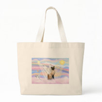 Siamese Cat - Clouds Tote Bag