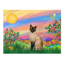 Siamese Cat - Day Star Postcard