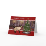 Siamese Cat - Joyeux Noël - French Christmas Card