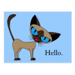 Siamese Hello Postcard - Customize it!