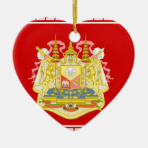 Siamese Military, Thailand flag Christmas Ornament