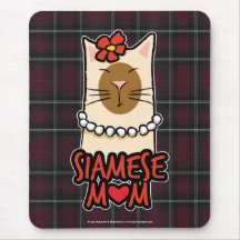 Siamese Mom / Mum Tartan | Cat Lover Mousepad