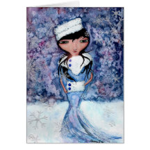 Siberian Christmas Greeting Card