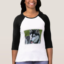 Siberian Husky Baseball Shirt