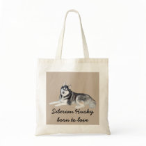 Siberian Husky Beautiful Tote Bag