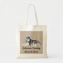 Siberian Husky Beautiful Tote Bag