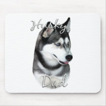 Siberian Husky (blk) Dad 2 Mouse Mats