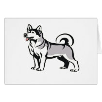 Siberian Husky Greeting Cards