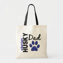 Siberian Husky Dad 2 Tote Bag
