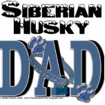 Siberian Husky DAD Acrylic Cut Out