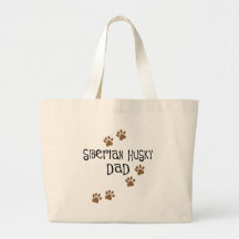 Siberian Husky Dad Bags