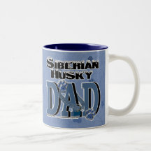 Siberian Husky DAD Coffee Mugs