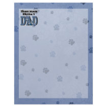 Siberian Husky DAD Personalized Letterhead
