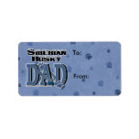 Siberian Husky DAD Personalized Address Labels