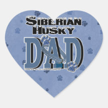 Siberian Husky DAD Sticker