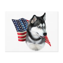 Siberian Husky Flag