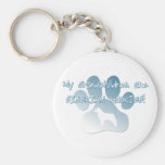 Siberian Husky Grandchildren Keychains