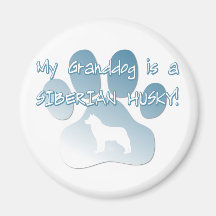 Siberian Husky Granddog Magnet