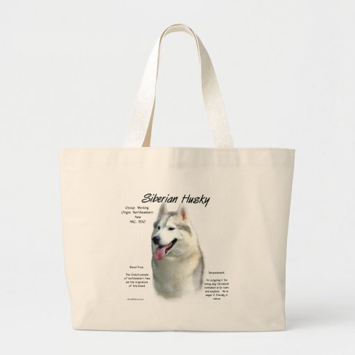Siberian Husky History Design Canvas Bag