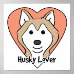 Siberian Husky Lover Print
