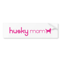 Siberian Husky Mom Bumper Sticker