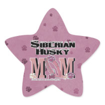 Siberian Husky MOM Star Stickers