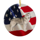 Siberian Husky Ornament