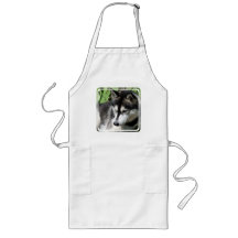 Siberian Husky Profile Long Apron