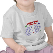 SIBERIAN HUSKY Property Laws 2 T-shirts