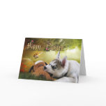 Siberian Husky Puppy Easter Card