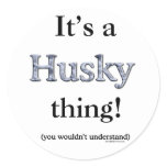 Siberian Husky Thing Stickers