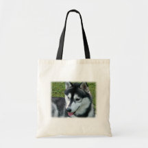 Siberian Husky Tote Bag