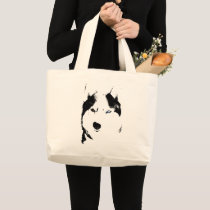 Siberian Husky Tote Bag Husky Malamute Beach Bags