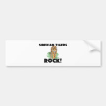 Siberian Tigers Rock Bumper Sticker