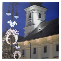 Sibiu at night tiles