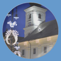 Sibiu at night plates