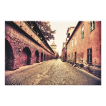 Sibiu medieval architecture photo print