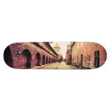 Sibiu medieval architecture skateboard decks