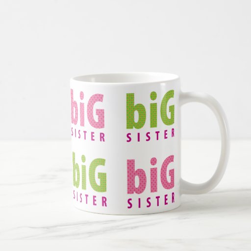 SIBLINGS COLLECTION - big sister {pink} Coffee Mugs