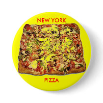 SICILIAN PIZZA PIE PINBACK BUTTON
