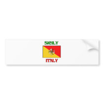 Sicily Italy Bumper Stickers