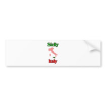 Sicily Italy Bumper Stickers