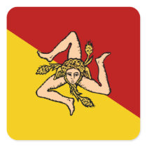 Sicily Square Sticker