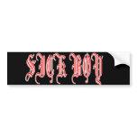 Sick Boy punk SICKBOY PUNKS Punk Rock Music Bumper Sticker