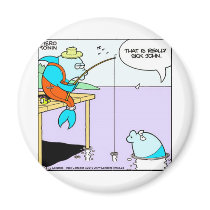Sick Fisherman Funny tees mugs cards & gifts Fridge Magnets