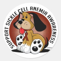 Sickle Cell Anemia Dog Stickers